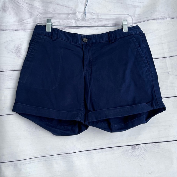 Banana Republic City Chino Blue Cuffed Shorts - SZ: 2 - Picture 1 of 6